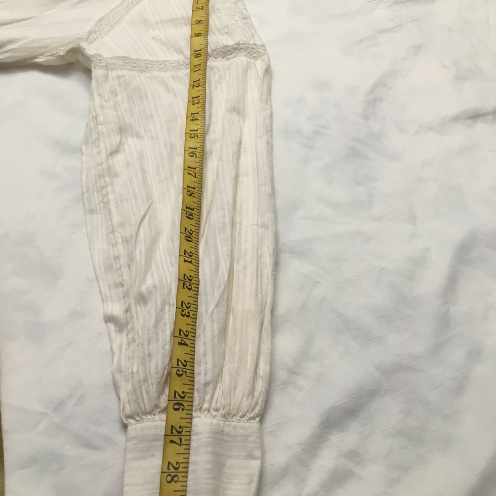 Ralph Lauren Cream Tiered Sundress with Bishop Sleeves - Picture 14 of 15